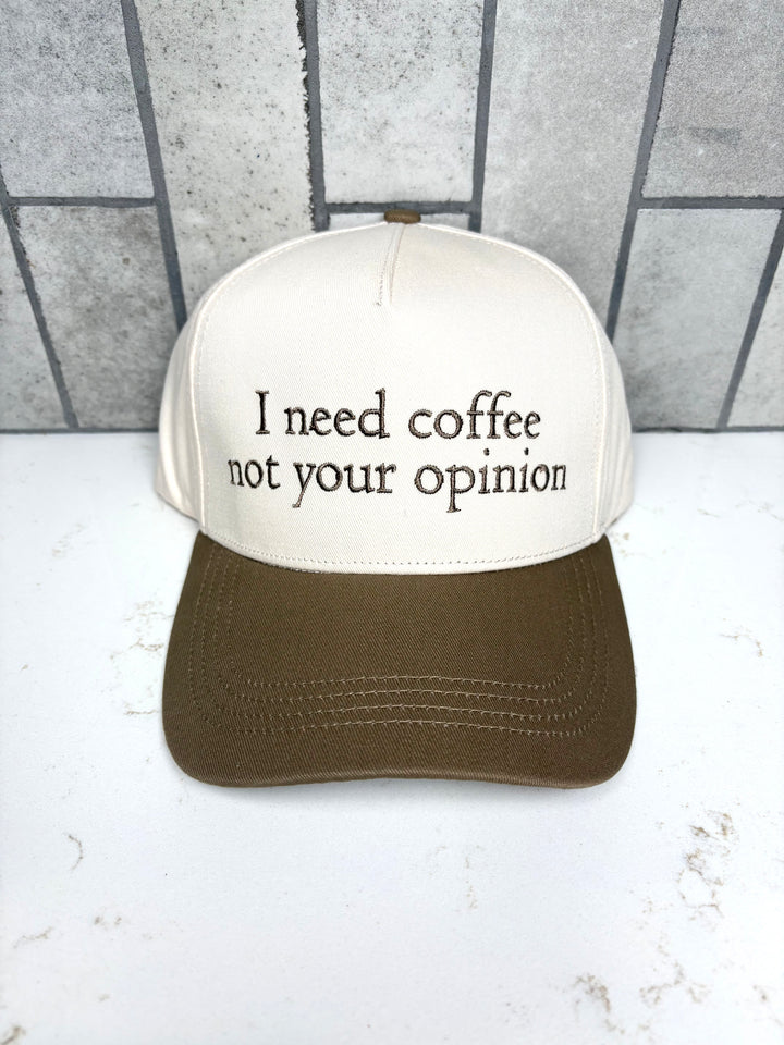 Coffee First Two-Tone Hat