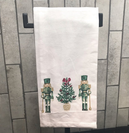 Watercolor Nutcracker Trio Hand Towel