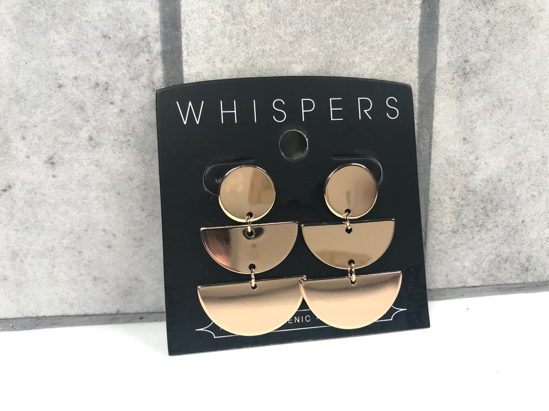 Whisper Half Circles Dangle Earrings