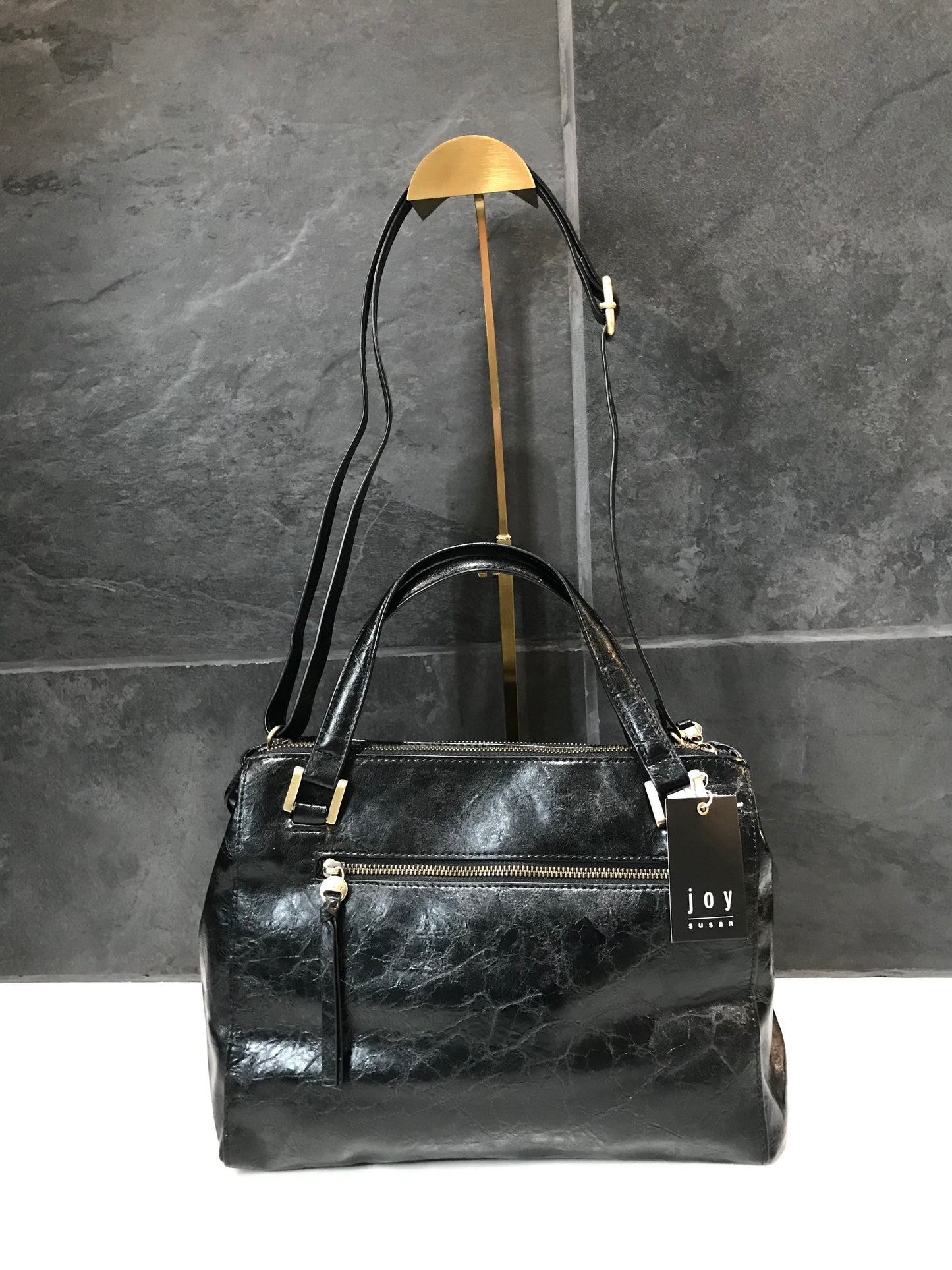 Shawna Triple Zip Satchel Crossbody