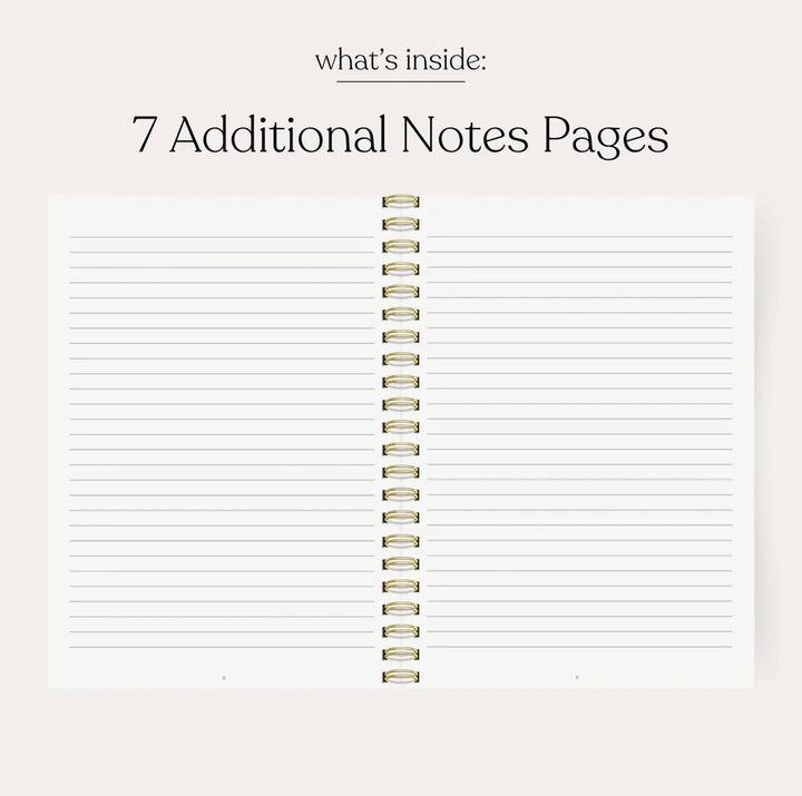 Additional lined notes pages included in the Elyse Breanne Designs 2026–2027 academic planner for journaling, lists, and planning.