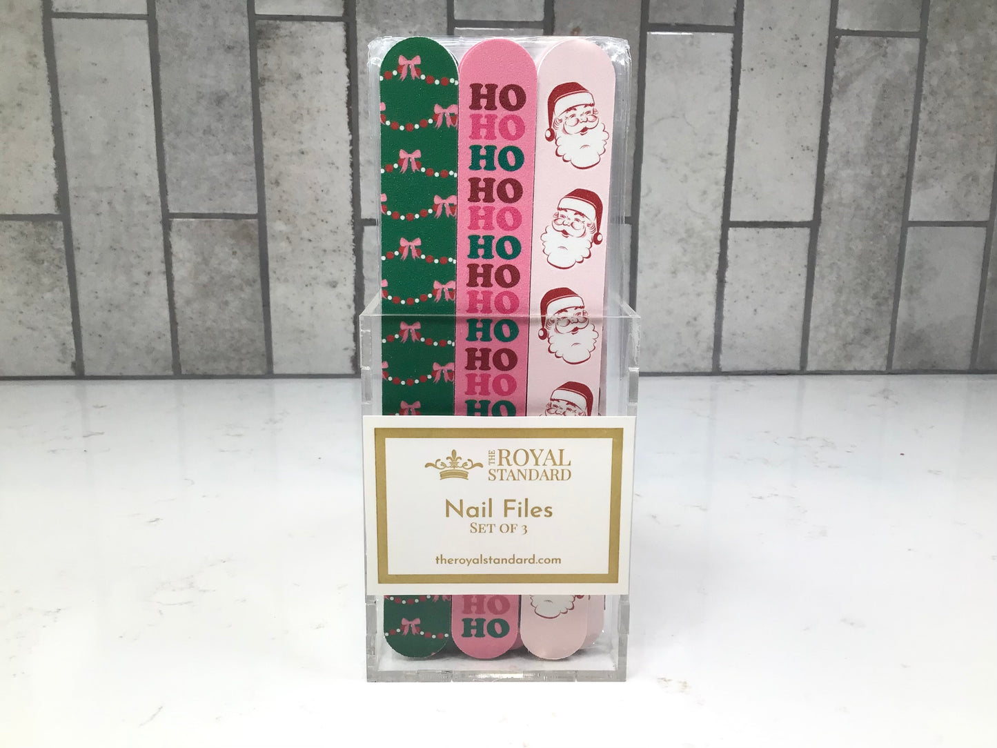 Candy Cane Cutie Nail Files (Set of 3)