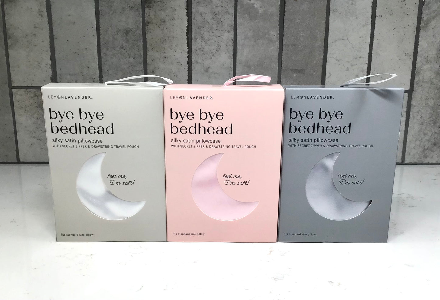 Lemon Lavender Bye Bye Bedhead Silky Satin Pillowcase