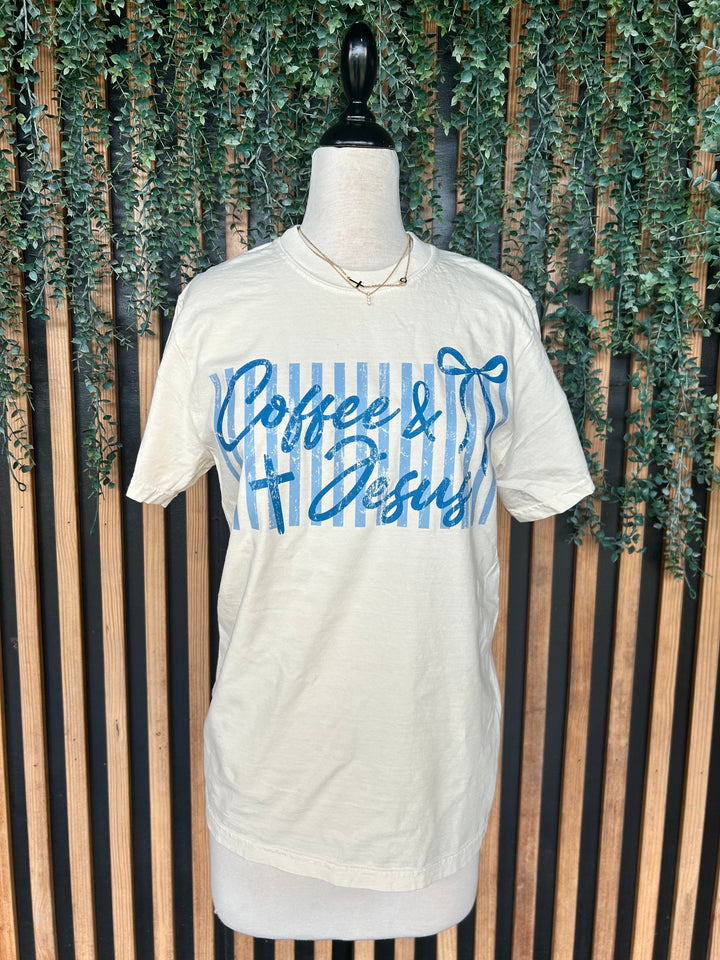 Coffee &amp; Jesus Graphic Tee | Christian Graphic T-Shirt