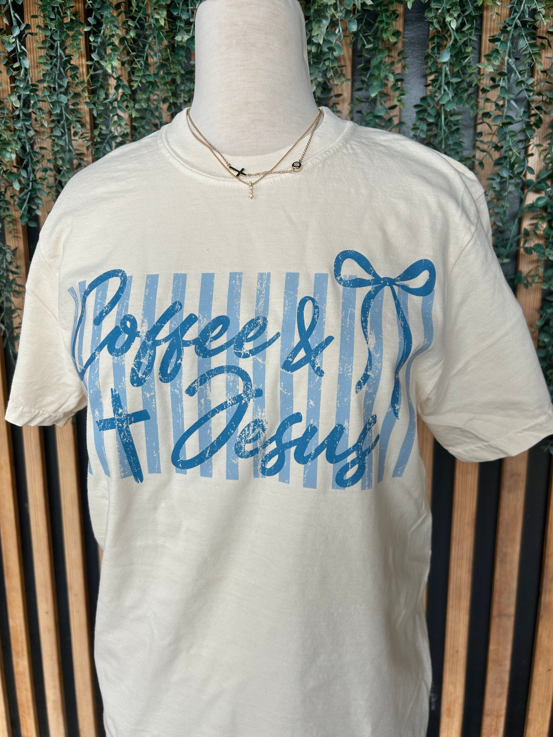 Coffee &amp; Jesus Graphic Tee | Christian Graphic T-Shirt