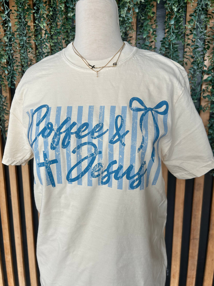 Coffee &amp; Jesus Graphic Tee | Christian Graphic T-Shirt