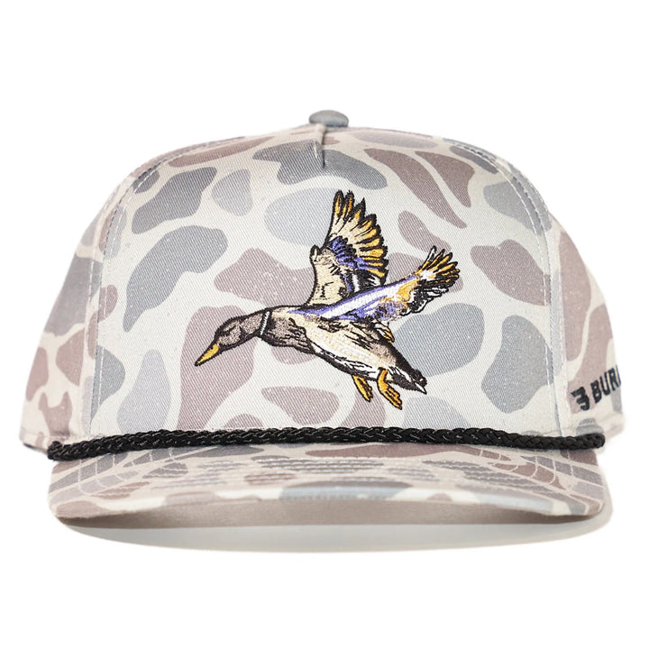 BURLEBO | Diving Mallard Cap | Classic Deer Camo
