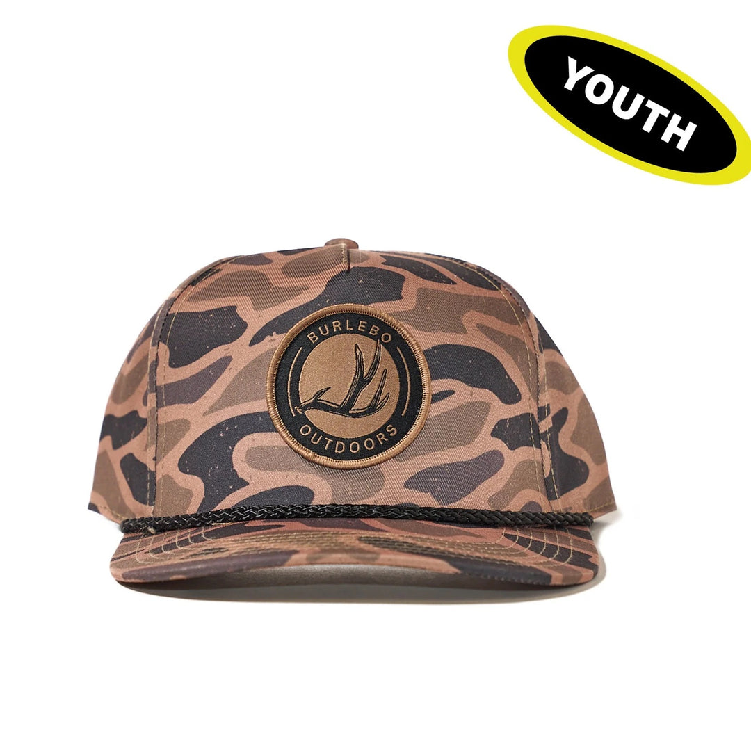 BURLEBO | Youth Antler Patch Cap | Gauge Camo