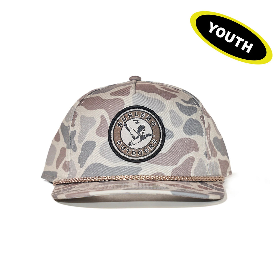 BURLEBO | Youth Circle Mallard Cap | Classic Deer Camo