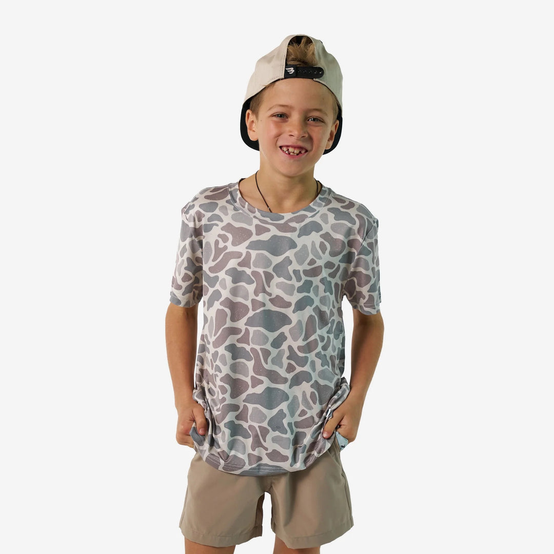 Burlebo | Youth Go To Tee | Classic Deer Camo