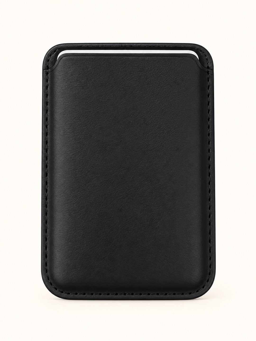 Mad Man Bracca Mag Wallet in black and orange retail packaging featuring a slim black magnetic phone wallet with RFID protection.
