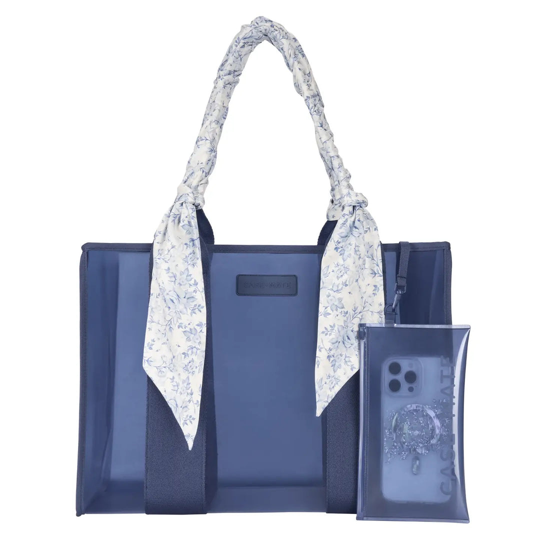 Case-Mate Something Navy Twilly Scarf Jelly Tote Bag