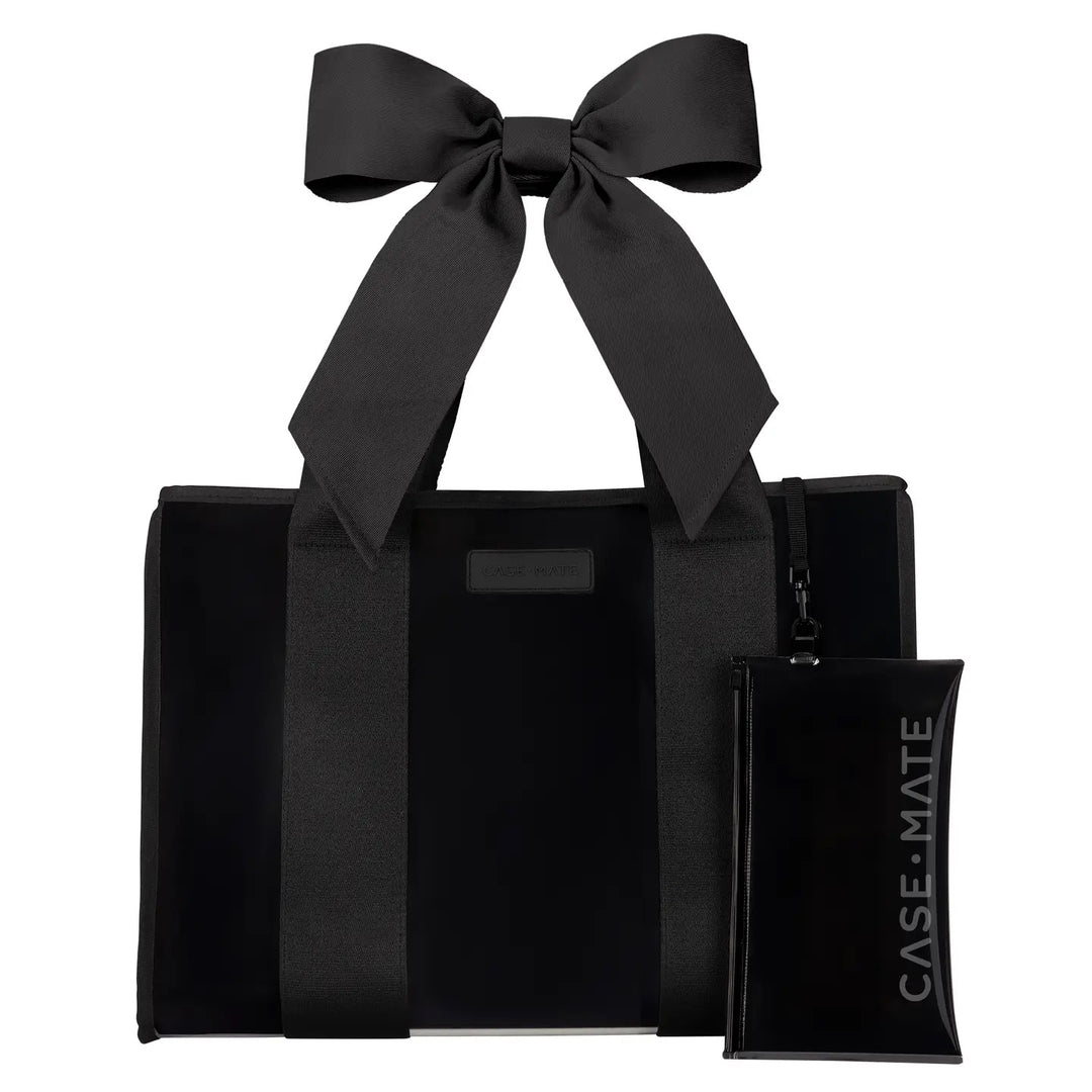 Case-Mate Midnight Black Bow Jelly Tote Bag