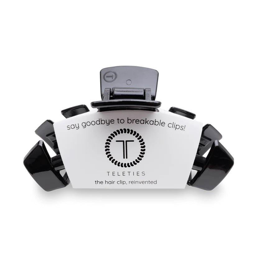 Jet Black TELETIES Classic Claw Clip