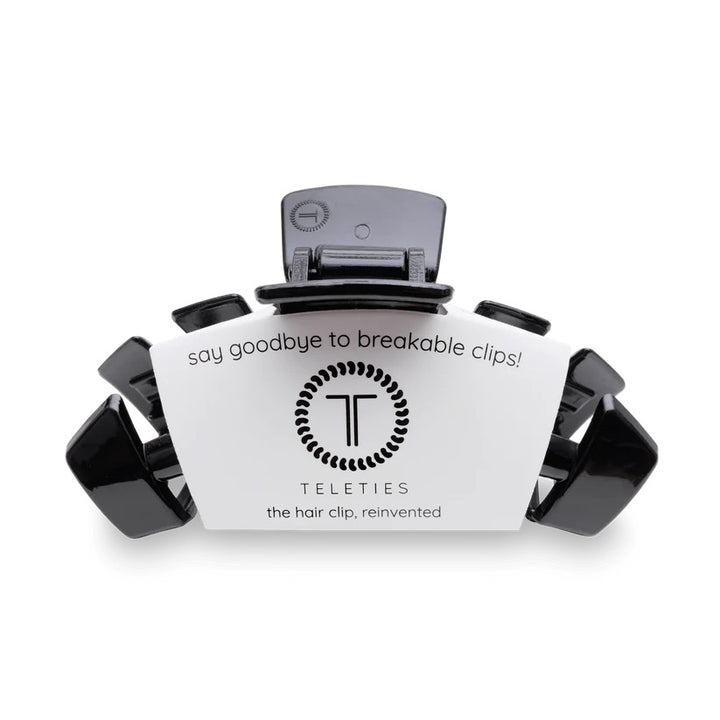 Jet Black TELETIES Classic Claw Clip