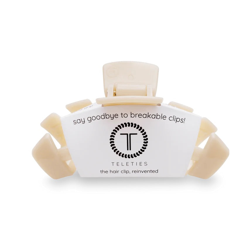 Almond Beige TELETIES Classic Claw Clip