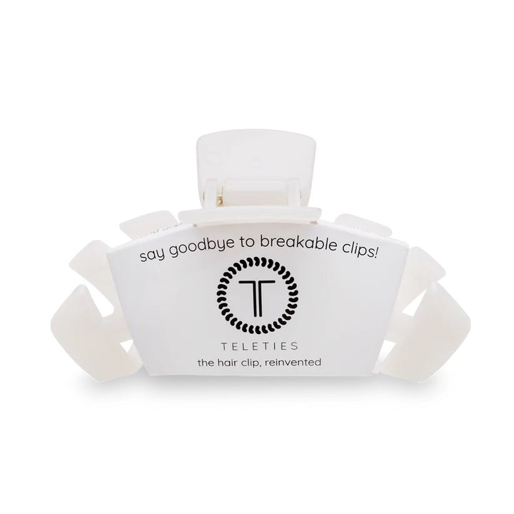 Coconut White TELETIES Classic Claw Clip