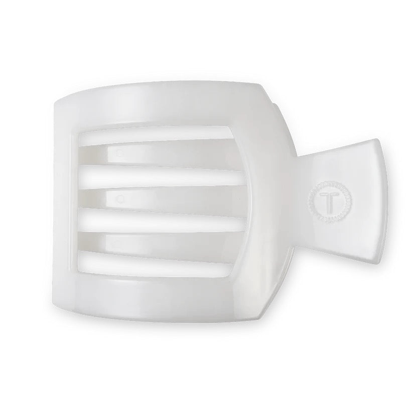 Coconut White TELETIES Flat Square Clip