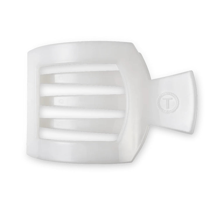 Coconut White TELETIES Flat Square Clip