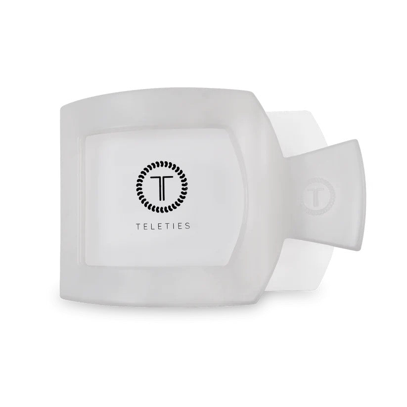 Coconut White TELETIES Flat Square Clip