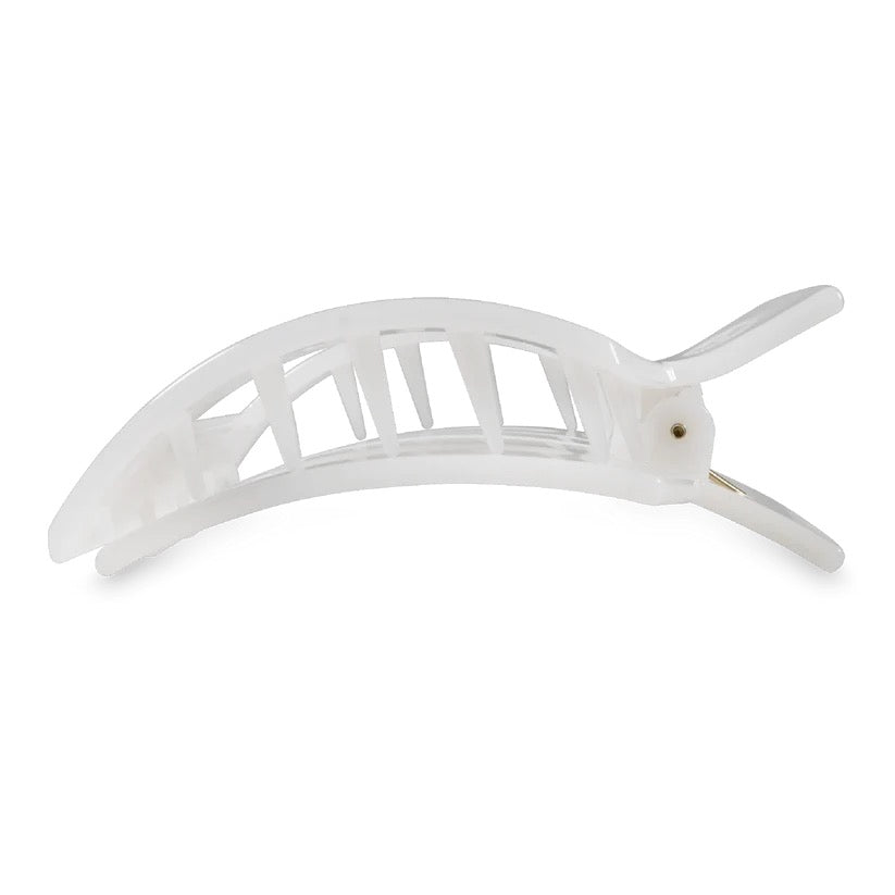 Coconut White TELETIES Flat Square Clip