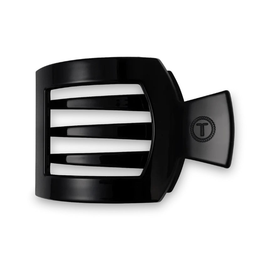 Jet Black TELETIES Flat Square Clip