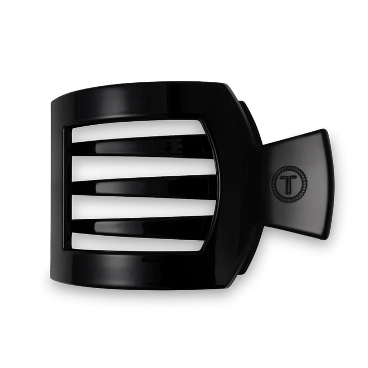 Jet Black TELETIES Flat Square Clip
