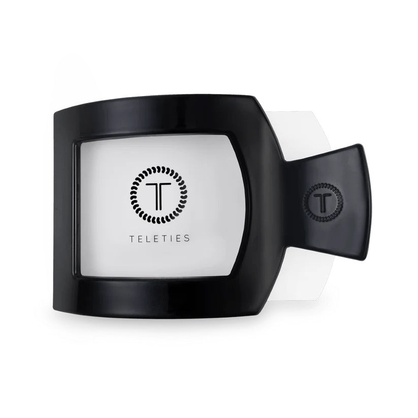 Jet Black TELETIES Flat Square Clip