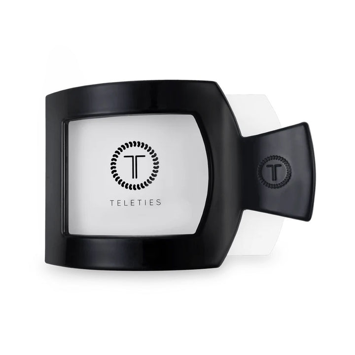 Jet Black TELETIES Flat Square Clip