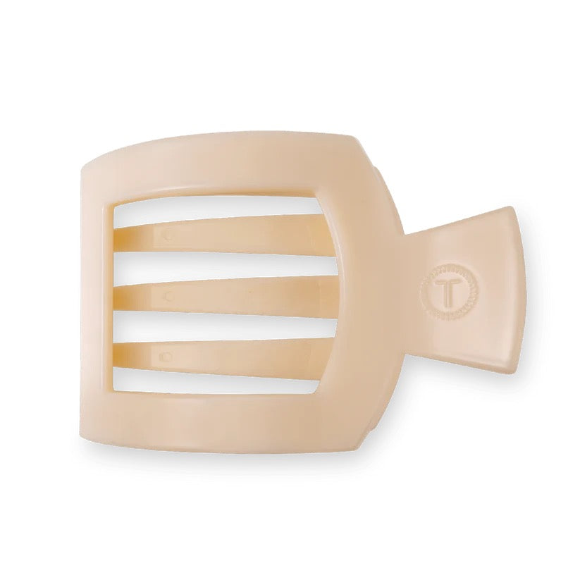 Almond Beige TELETIES Flat Square Clip