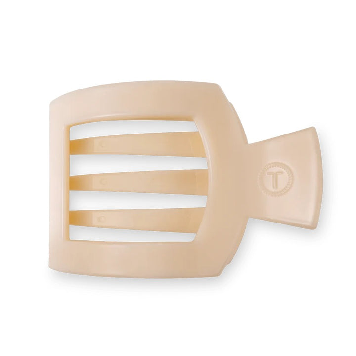 Almond Beige TELETIES Flat Square Clip