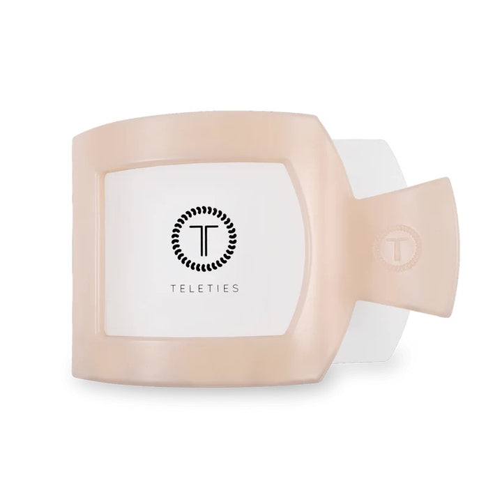 Almond Beige TELETIES Flat Square Clip