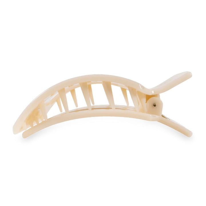 Almond Beige TELETIES Flat Square Clip