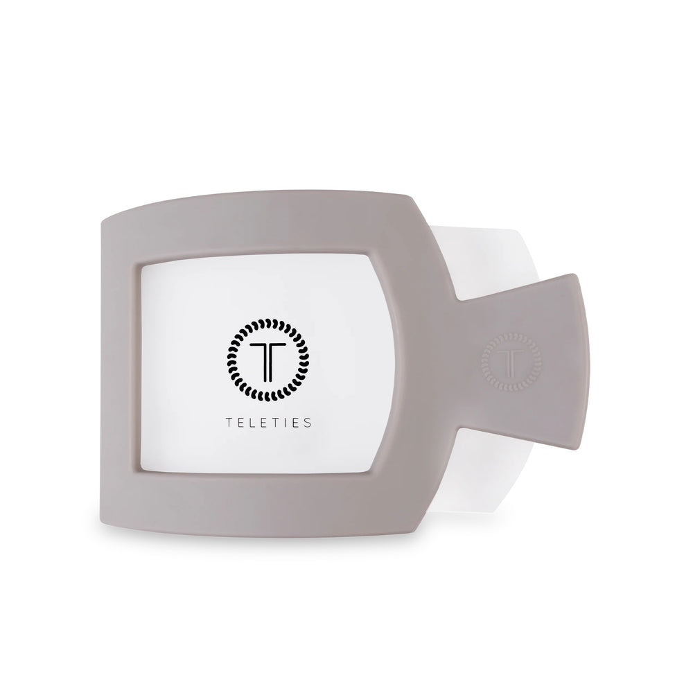 Silver Flames TELETIES Flat Square Clip