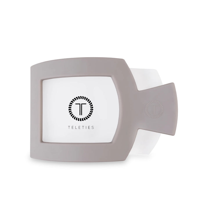 Silver Flames TELETIES Flat Square Clip