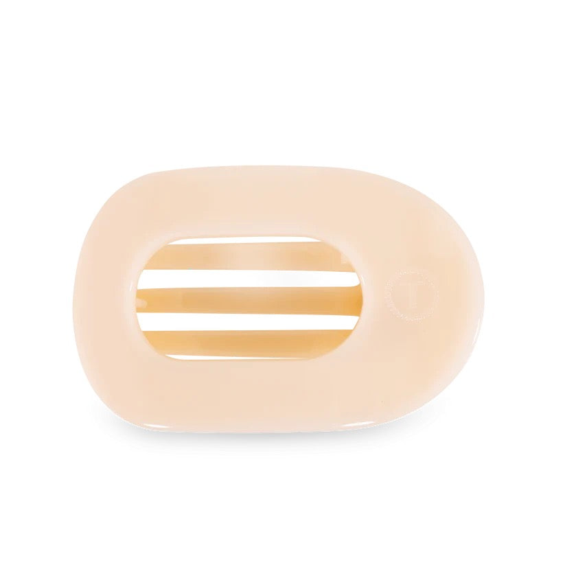 Almond Beige TELETIES Flat Round Clip