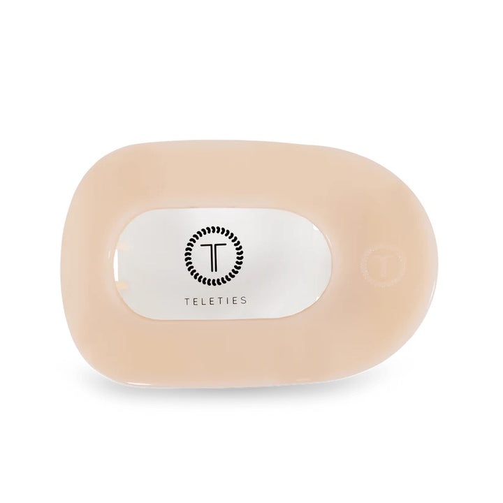 Almond Beige TELETIES Flat Round Clip
