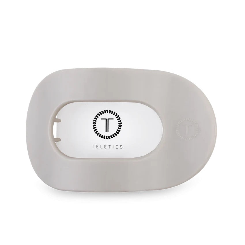 Silver Flames TELETIES Flat Round Clip