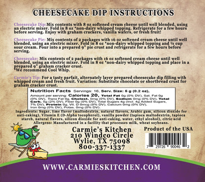 Carmie's Kitchen Cheesecake Dip Mix