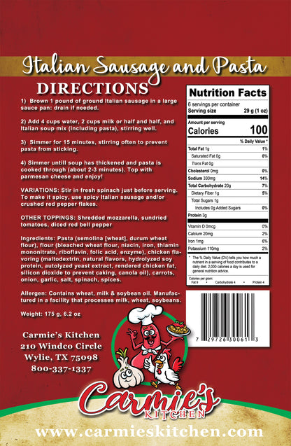 Carmie's Kitchen Soup Mix