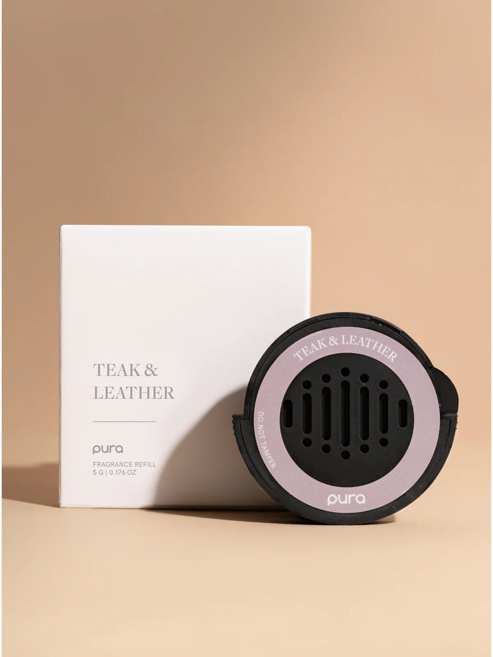Teak &amp; Leather Pura Car Scent Refill