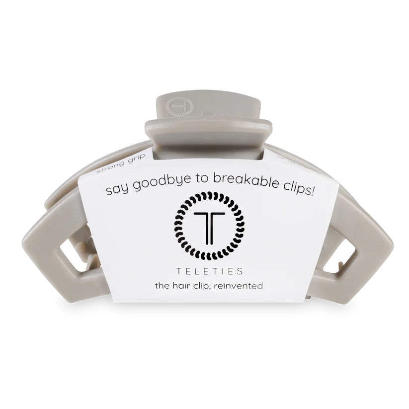 Silver Flames TELETIES Open Claw Clip