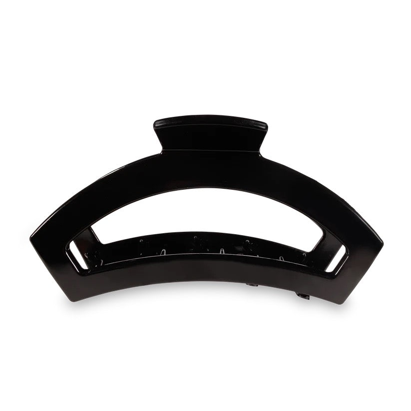 Jet Black TELETIES Open Claw Clip