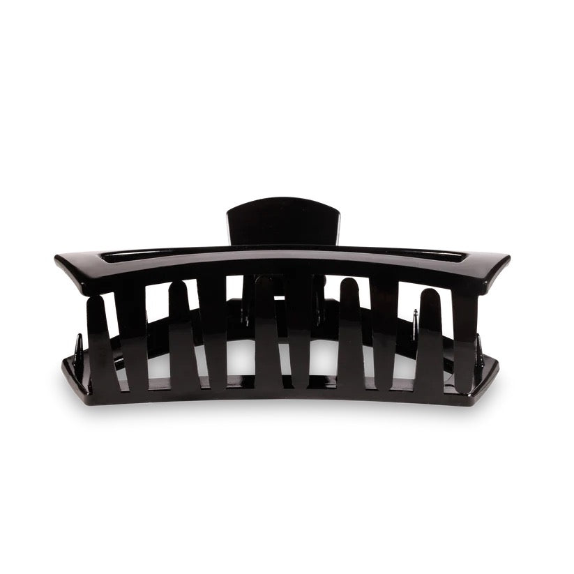 Jet Black TELETIES Open Claw Clip
