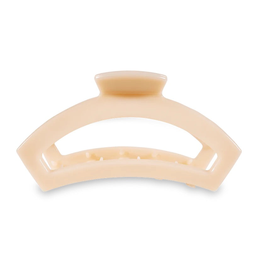 Almond Beige TELETIES Open Claw Clip