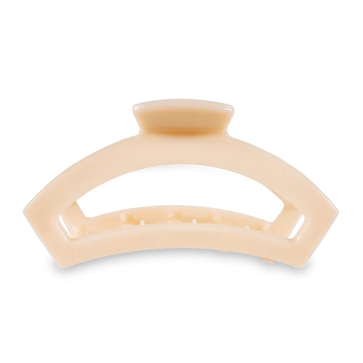 Almond Beige TELETIES Open Claw Clip