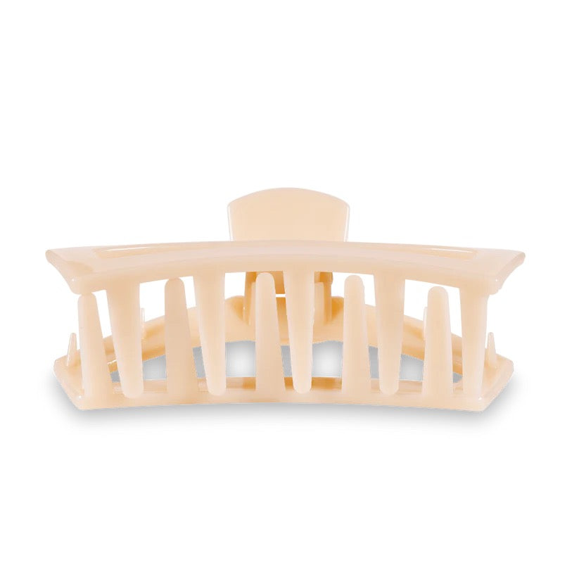 Almond Beige TELETIES Open Claw Clip
