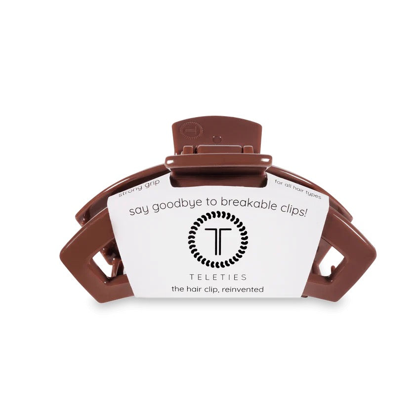 Nutmeg TELETIES Open Claw Clip