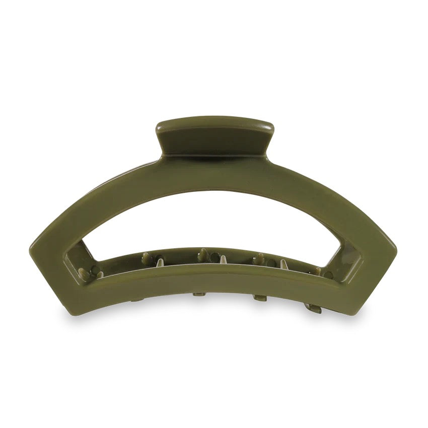 Olive TELETIES Open Claw Clip