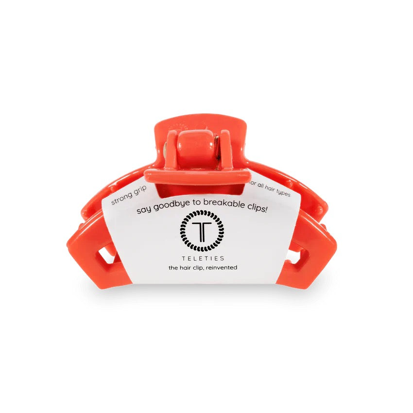 Coral TELETIES Open Claw Clip